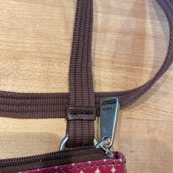 Fossil Key - Per Small Purse Multi Color with Brown Strap - Picture 13 of 14